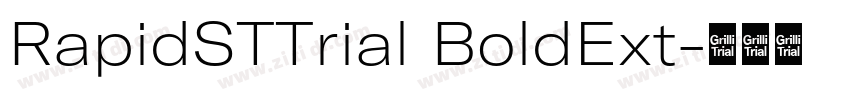 RapidSTTrial BoldExt字体转换